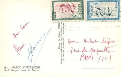 Mały pasterz w Souss — wydane przez Robert Direnni — n°481 — Rewers