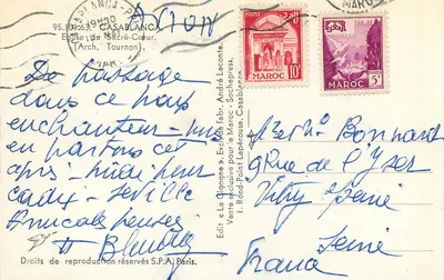 Kościół Sacré-Cœur — Casablanca — Wydawnictwo La Gogogne — Rewers