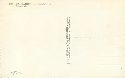 Marrakech — Zamek i palmiarnia — Rewers