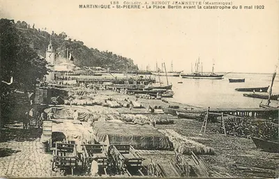 St-Pierre - La Place Bertin avant la catastrophe du 8 mai 1902 — Collect. A. Benoit Jeannette (Martinique) n°188