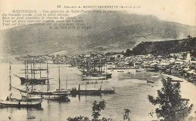 Saint-Pierre (Martinique) — Allgemeiner Blick vor der Katastrophe — Collect. A. Benoit-Jeannette