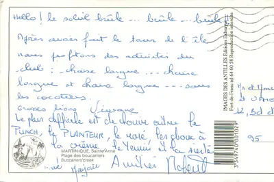 Plaża Boucaniers — Sainte-Anne, Martinika — Wydawnictwo Exbrayat — Rewers