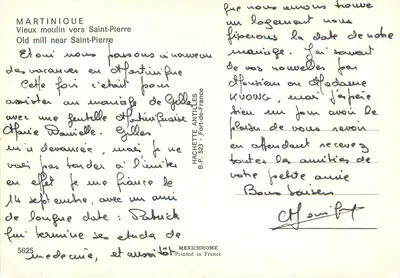 Stary młyn blisko Saint-Pierre — Martinique — wydawca Hachette Antilles, nr 5625 — Rewers