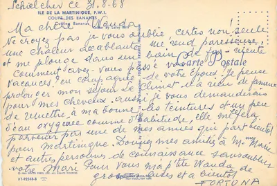 Banaanenschijven — Martinique — DEXTER PRESS, INC. n° DT-92348-B — Achterkant