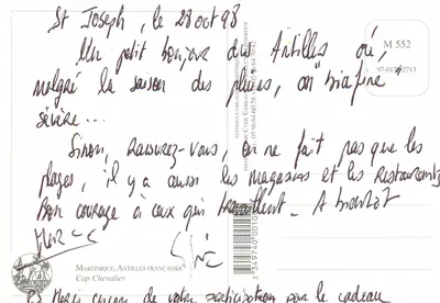 Cap Chevalier — rajski plażowy — Wydawnictwo Cyril Exbrayat, seria M 552 — Rewers