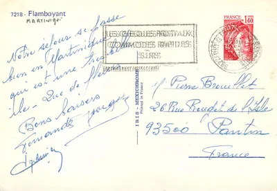 Wysokie drzewo — Martinique — IRIS - MEXICHROME n°7218 — Rewers