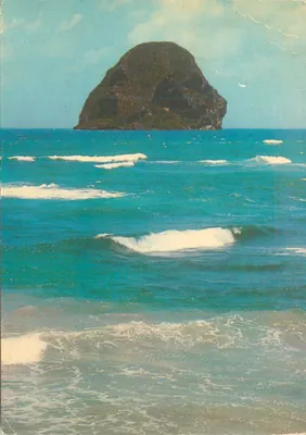 Bilhete postal moderno Martinique Le Rocher du Diamant