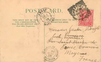 High Street — Sheffield — Fabricado por W.H. Berlin 3160 — Verso