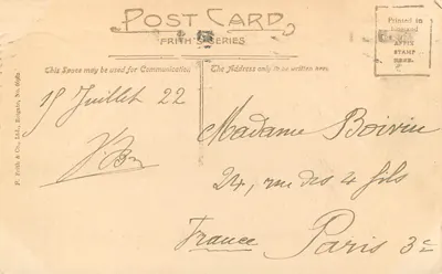 Castelo de Windsor, East Terrace — F. Frith & Co. Ltd., Reigate, No. 6698a — Verso