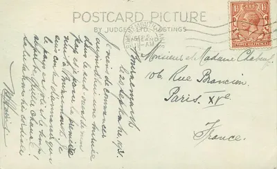 East Cliff, Bournemouth — widok plaży i budynków — Judges' Ltd, n° 8718 — Rewers