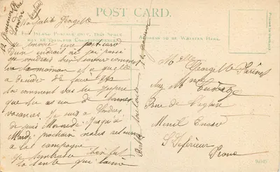 Widok z powietrza z Southampton — F. G. O. Signet, nr 323 — Rewers