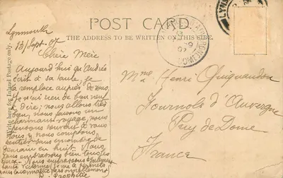 Lynmouth and Lynton — Série Valentin — n° 9031 — Verso