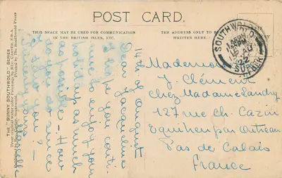 Southwold, rzeka — Suffolk — seria 'Sunny Southwold', wydrukowane przez Reg. Carter, Southwold — Rewers