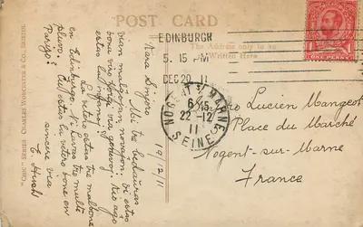 Edimburgo — Prince Street — editor Prince Street Edinburgh — Verso