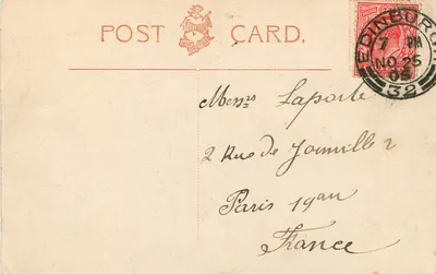 Regalia Szkocji — Edynburg, Zamek w Edynburgu — wydawca nieznany, nr 1050.38 — Rewers