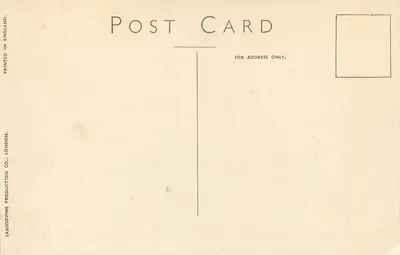 Old Hastings vanaf East Hill — Panoramische uitzicht — Lansdowne Production Co., Londen, n° 124 — Achterkant