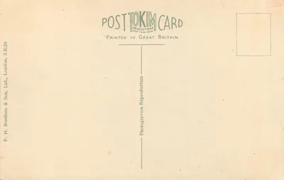 Londyn — Pałac Buckingham i Męczennik Królowej Wiktorii — P. H. Boreham & Son, Ltd. — Rewers