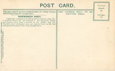 LONDON—ABDIA VAN WESTMINSTER, Westfront. — Achterkant