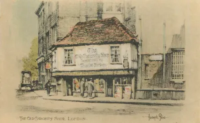 Eski Merak Duvarı, Londra — Joseph Pike tarafından çizildi — Ulusal serisi, yayıncı Millar & Lang, Ltd., Glasgow