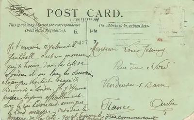 LONDON E. C. — The Guildhall — LL. — Editor: LL. — Número de série: 162 — Verso