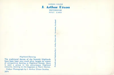 Taniec Highlands — Nairn Games — J. Arthur Dixon, nr 3974 — Rewers