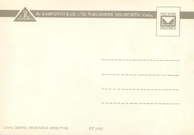 Centrum miejskie — Newcastle upon Tyne — Bamforth & Co. Ltd. ET-5045 — Rewers