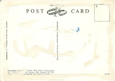 Dunoon Garden — uitzicht vanaf de kade — Valentine & Sons Ltd., Dundee, serie Scots Pictorial — Achterkant