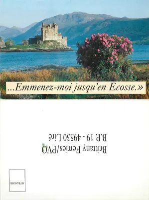 Castelo sobre lago escocês — Cartaz promocional para Brittany Ferries — editor Brittany Ferries, n° de série 49530 Lire