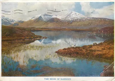The Moor of Rannoch — paisagem lacustre com montanhas nevadas — T. M. Medici & Co. Ltd.
