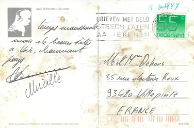 Amsterdam — widok panoramiczny — Eure Color Cards, nr 708 — Rewers