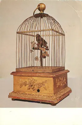 Gaiola mecânica de pássaro — Zingende nachtegaal — National Museum van Speeldoos tot Pierement, Utrecht