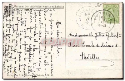 Ratunek na morzu — obraz — Verlag von E. A. Seemann in Leipzig Nr. 48 — Rewers