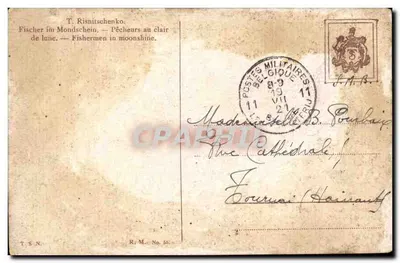 Rybacze pod księżycem — T. Risnitschenko — R.M. No. 65 — Rewers