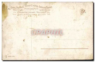 Statek żaglowy — noc pod chmurami — P. Polyanjeur, seria 434 — Rewers