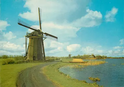 Moinho de vento — paisagem holandesa — DE MUINCK & CO. Amsterdam