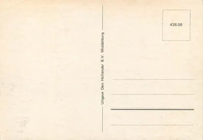 Zeeland — antieke ansichtkaart — Den Hollander B.V. Middelburg — Achterkant