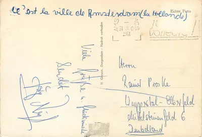 Amsterdam — widok panoramiczny — Vida Nadruk — Rewers