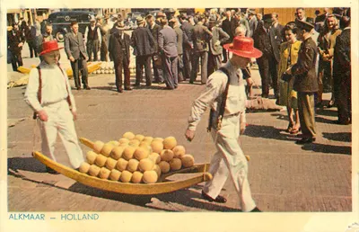 Bilhete postal moderno Alkmaar Holanda