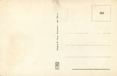 Den Oever, Uitwateringssluizen — editor D. Tijssen, n° 653 — Verso