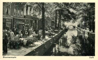Bloemenmarkt — Delft — editor Leefland, n° de série 28