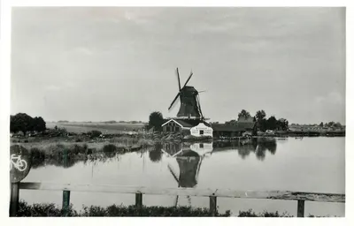 Młyn wiatrowy — Waterland, Holandia — T.W. Bruyn, nr 963