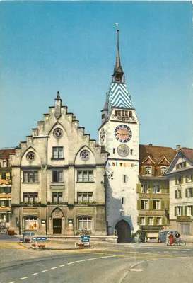 Zyturm Zug — Torre da cidade — Jean Gaberell AG, Photo-Verlag, Thalwil, n° 1098