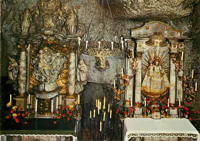 Mariastein (Suíça) — Os dois altares da capela das Graças — editor J. Eberle, Einsiedeln, n° 115