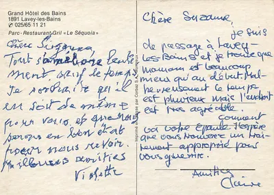 Lavey-les-Bains — Wielki Hotel Termalny i park — wydawca Corbaz S.A. Montreux, nr 025/65 — Rewers