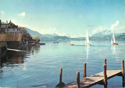 Zugersee, Pilatus und Alpen — 106 / ZUGERSEE, Pilatus und Alpen — editor Polydruck AG, Diétikon