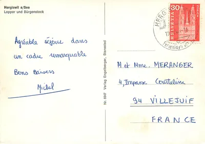 Hergiswil a/See — Lopper und Bürgenstock — Verlag Engelberger, Stansstad Nr. 6947 — Verso