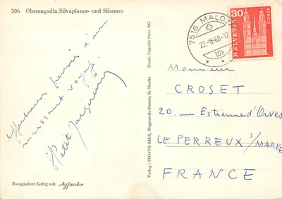 Oberengadin/Silvaplaner- und Silsersee — 306 — Editore : Oberengadin Press AG — Verso
