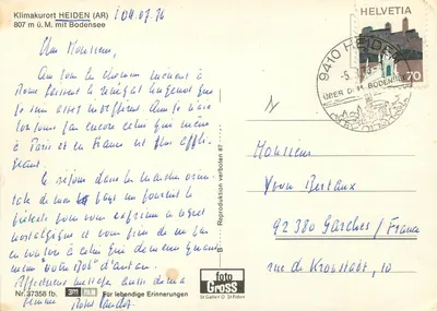 Heiden (AR) — climatique — foto Gross, n°37358 — Verso