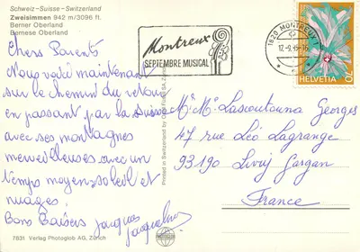 Zweisimmen — wydawca Photoglob AG, Zurych, nr 7831 — Rewers