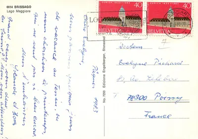 Brissago — Lago Maggiore — Wydawnictwo Engelberger, nr 7293 — Rewers